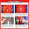 2-Pack Red, Blue & Black Spider Web Foil Fringe Curtains 3.3x6.6ft Birthday Party Backdrop Decorations